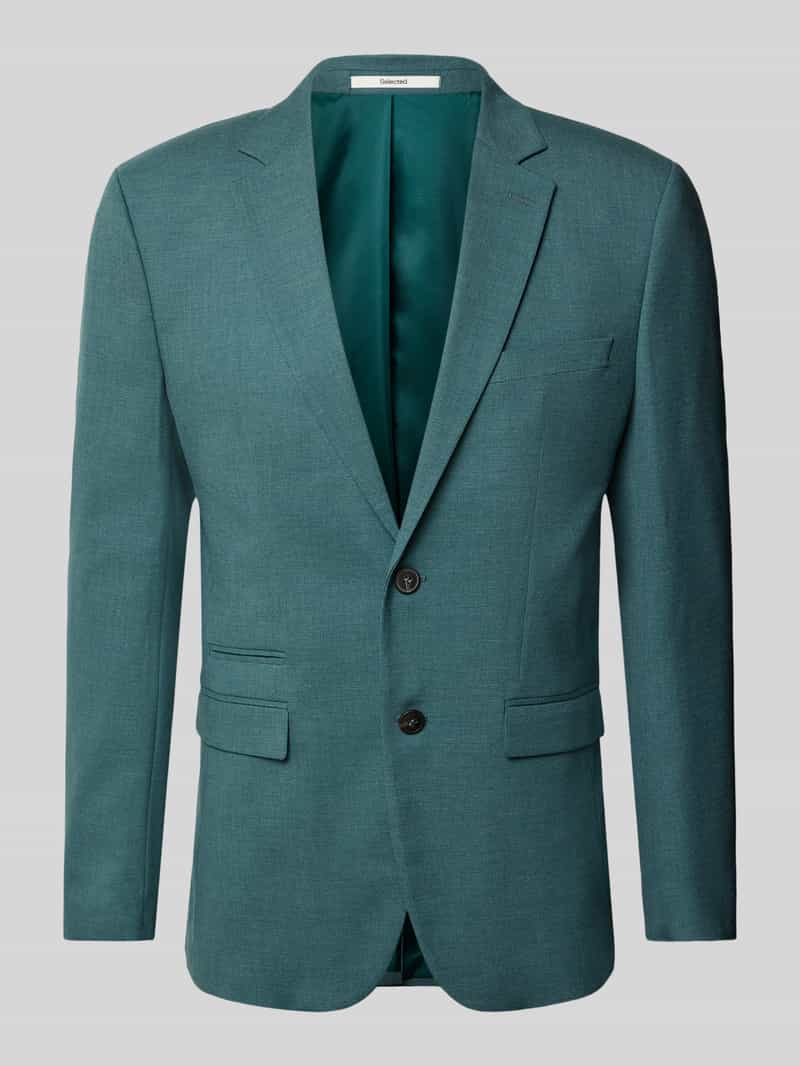 SELECTED HOMME Slim Fit Anzugsakko mit Wollanteil Modell 'SLIM-NEIL' in Smaragd, Größe 44