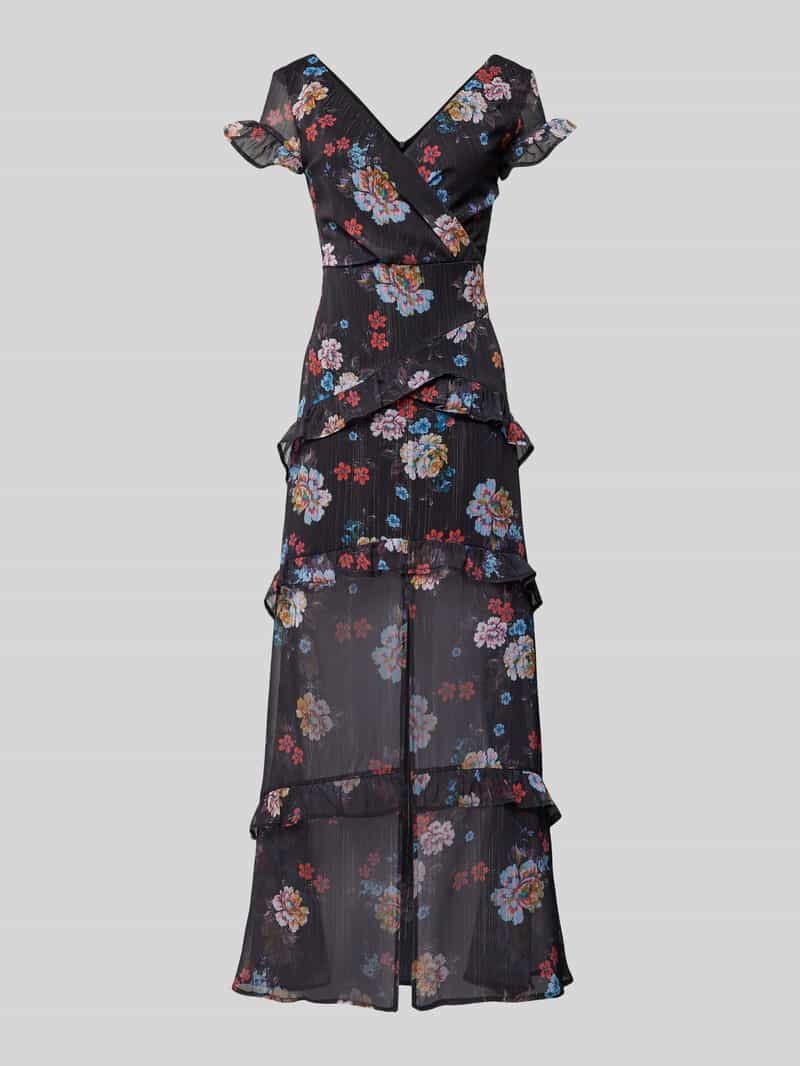 Abendkleid mit floralem Print