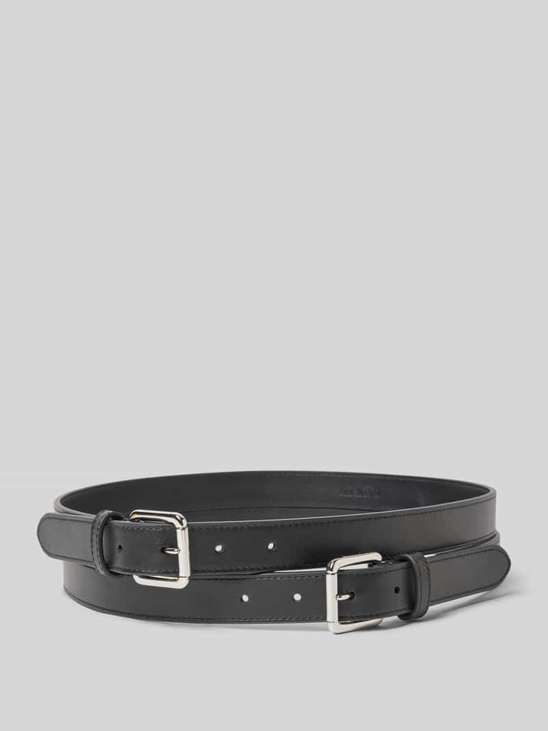 Lauren Ralph Lauren Ledergürtel mit Dornschließe im 2er-Pack in Black, Größe L