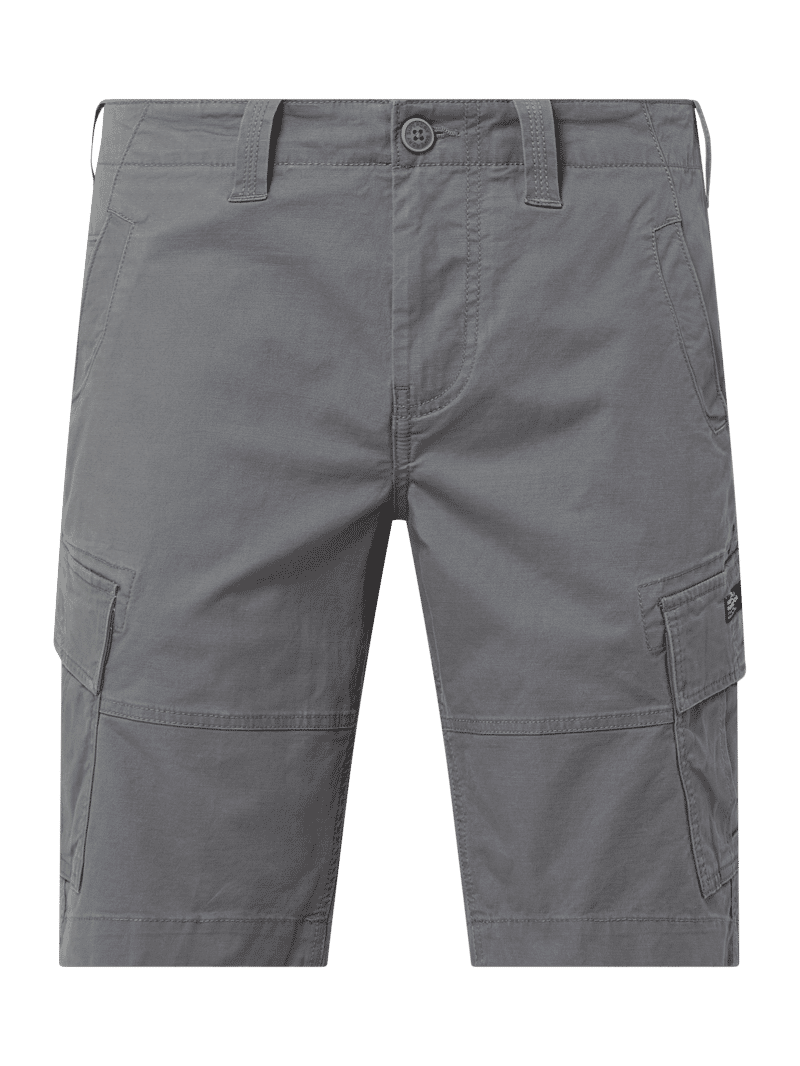 Superdry Cargoshorts mit Stretch-Anteil in Mittelgrau, Größe 28