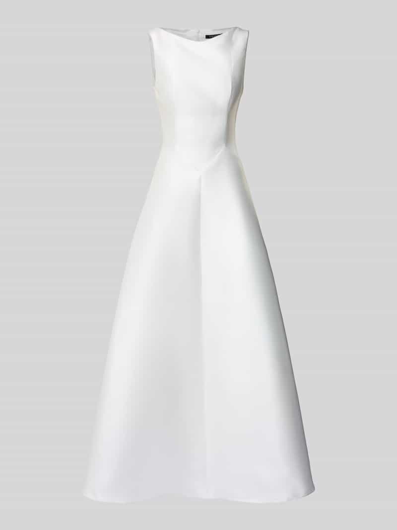 Swing Brautkleid mit Reißverschluss im ärmellosen Design in Offwhite, Größe 34