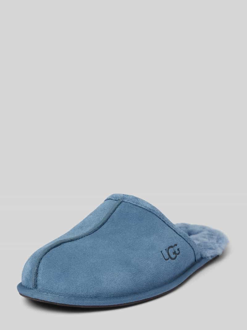 UGG Slides aus Veloursleder Modell 'SCUFF' in Hellblau, Größe 41