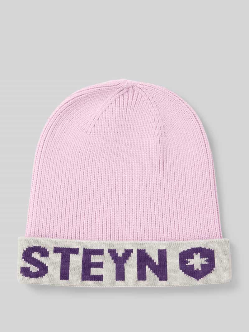 Wellensteyn Strickmütze aus Viskose-Mix Modell 'KoNith' in Flieder, Größe 1