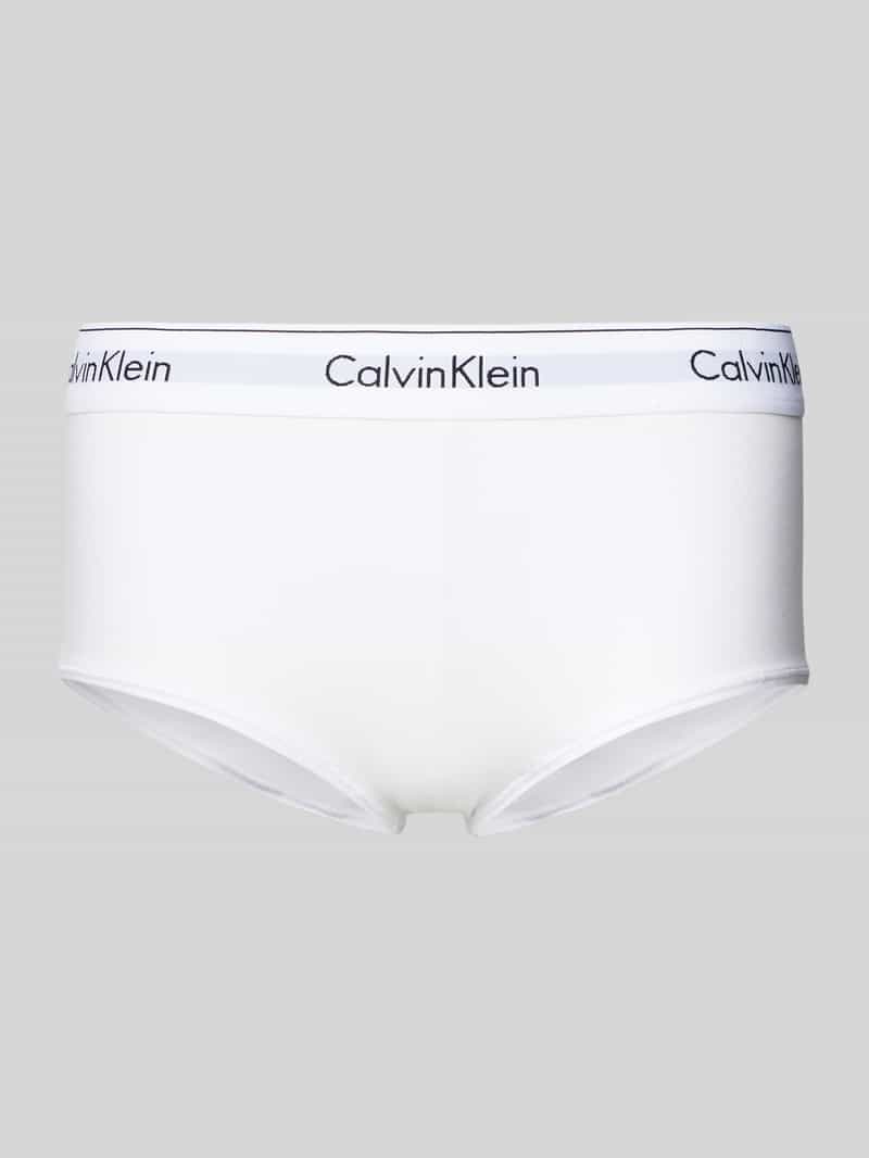 Calvin Klein Underwear Boxershorts mit elastischem Label-Bund in Weiss, Größe XL