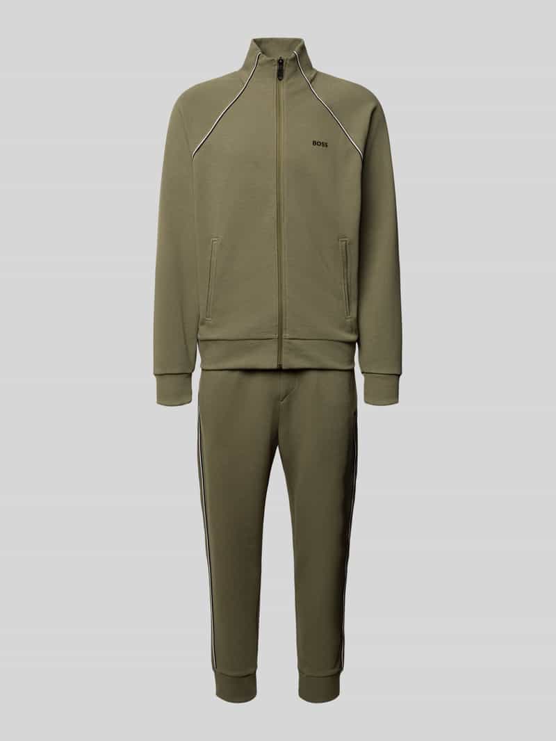 Regular Fit Sweat-Anzug aus Baumwoll-Mix Modell 'TRACKSUIT SET'