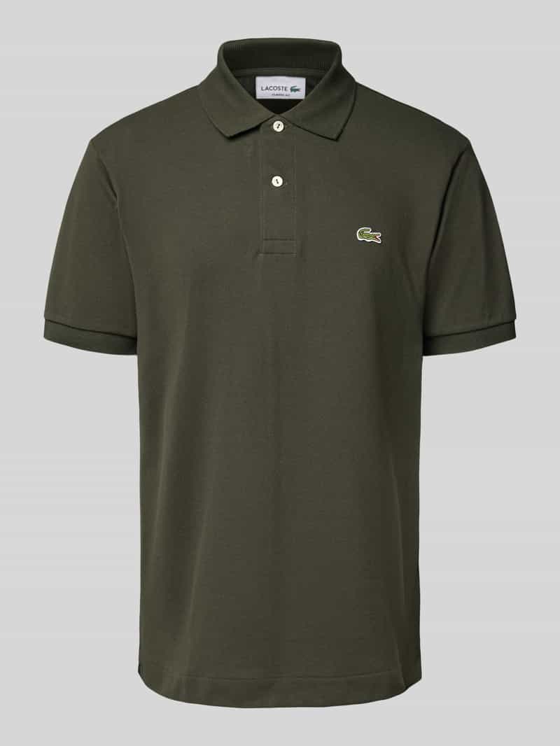 Lacoste Regular Fit Poloshirt aus reiner Baumwolle in Oliv, Größe L