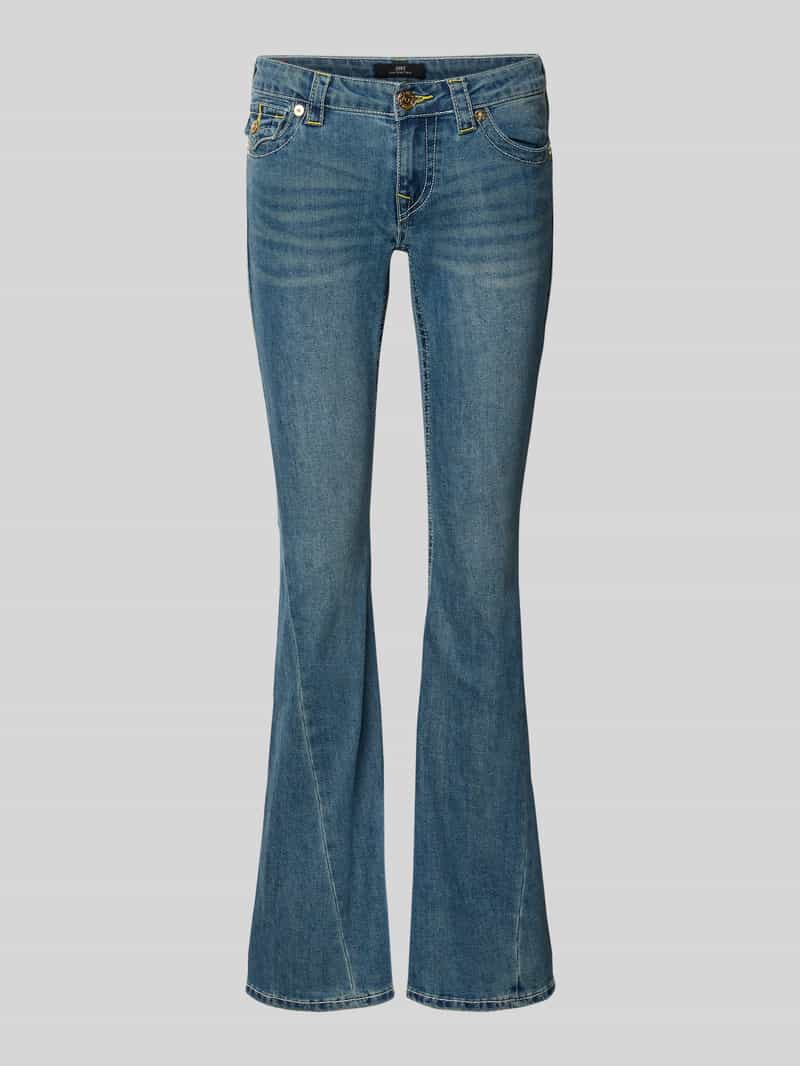 TRUE RELIGION Low Rise Flared Jeans mit Eingrifftaschen Modell 'JOEY' in Jeansblau, Größe 28