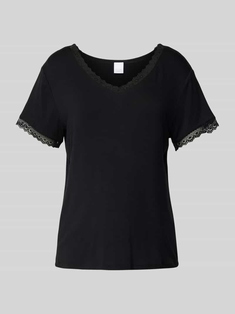 T-Shirt mit Spitzenbesatz Modell 'Jordan'