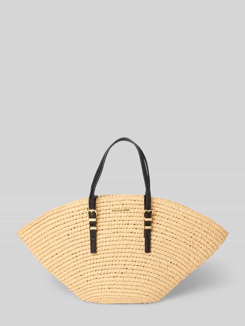 MICHAEL Michael Kors Handtasche in Flecht-Optik Modell 'ISA' in Sand, Größe 1