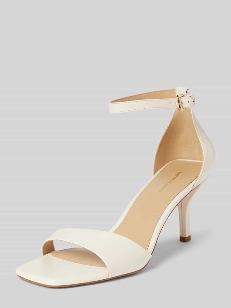 MICHAEL Michael Kors Sandalette mit Pfennigabsatz Modell 'JAIDA' in Ecru, Größe 38,5