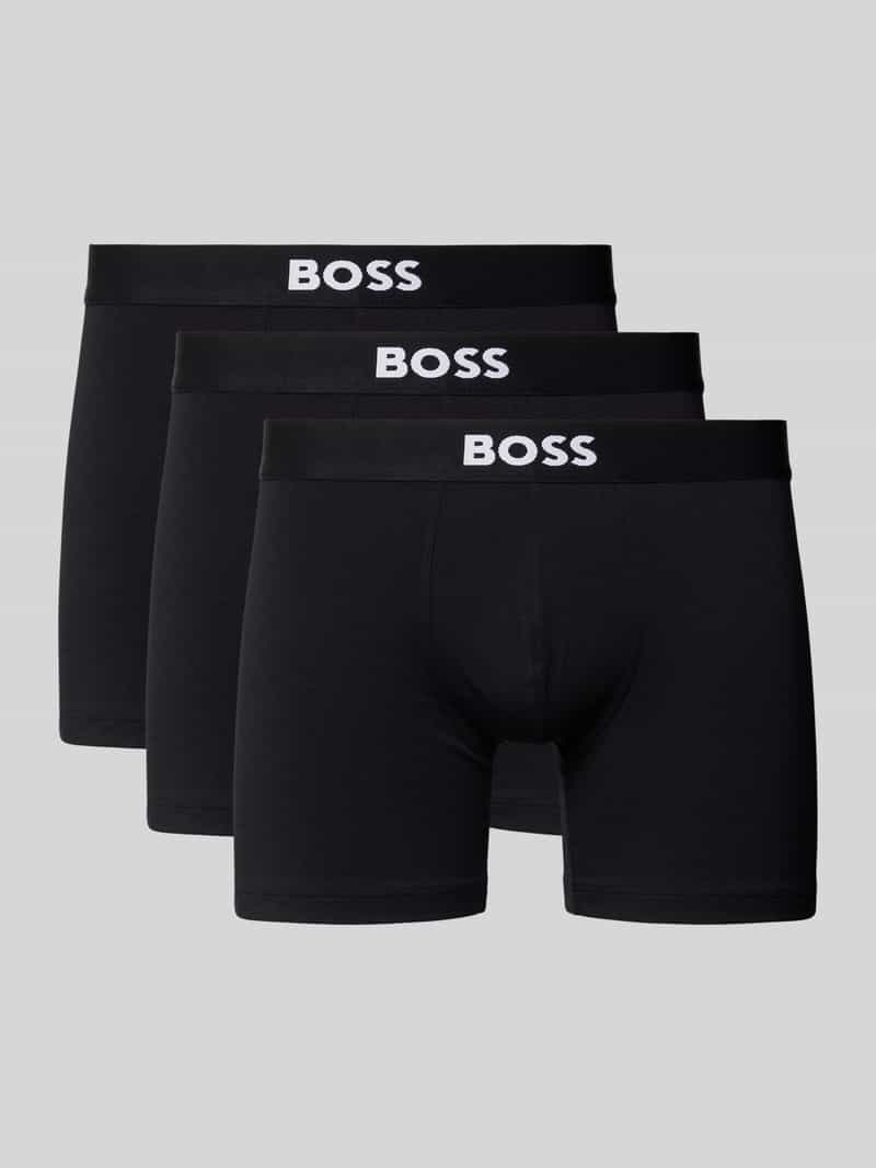 Boxershorts mit elastischem Logo-Bund im 3er-Pack Modell 'ONE'