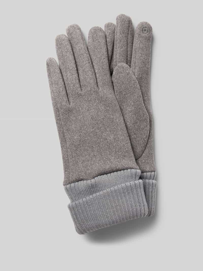 Handschuhe mit gerippten Abschlüssen