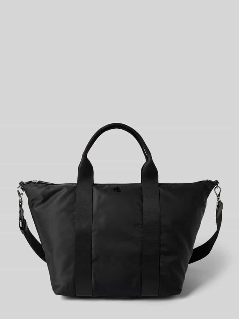 Lauren Ralph Lauren Shopper mit Logo-Applikation Modell 'STEVIE' in Black, Größe 1