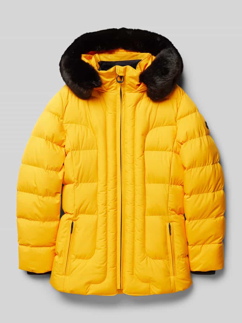 Wellensteyn Steppjacke aus Viskose mit Reißverschluss Modell 'Belvitesse' in Hellgelb, Größe 164