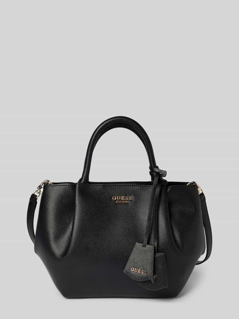 Guess Handtasche mit Logo-Applikation Modell 'Amorette' in Black, Größe 1