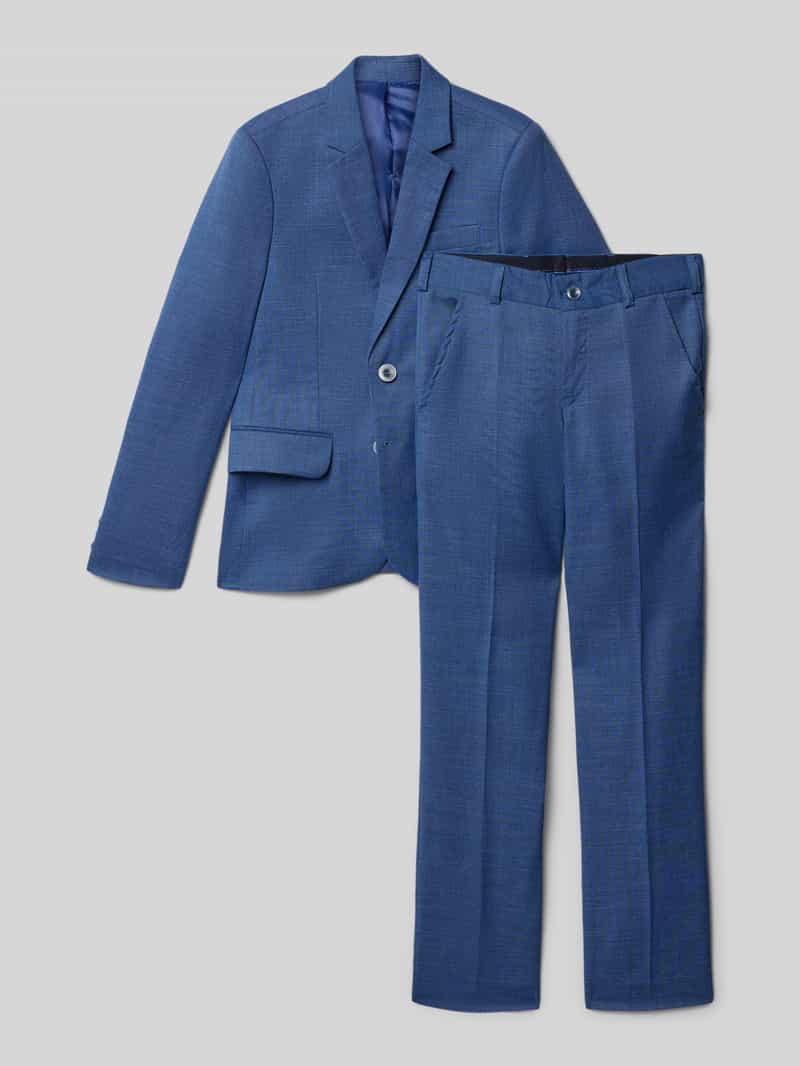 Standar Slim Fit Anzug mit Viskose-Anteil in Bleu, Größe 140