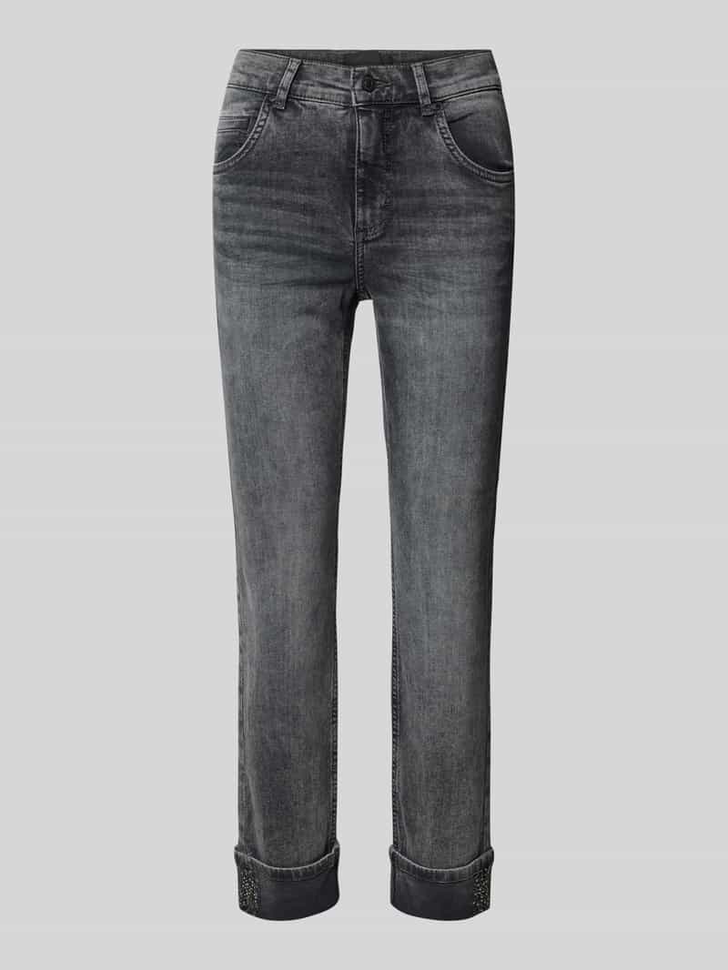 Straight Fit Jeans mit 5-Pocket-Design Modell 'CICI'