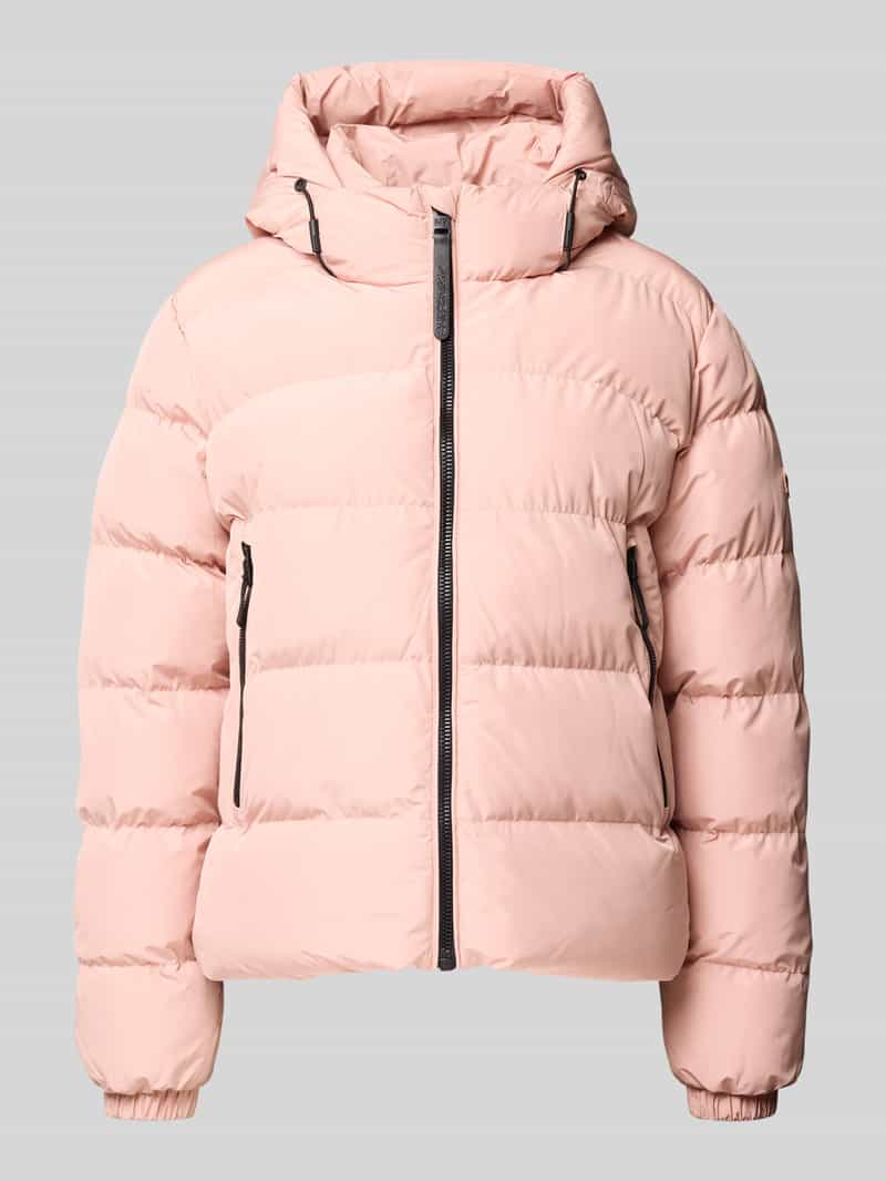 Superdry Regular Fit Steppjacke mit Logo-Prägung Modell 'Sports' in Rosa, Größe L