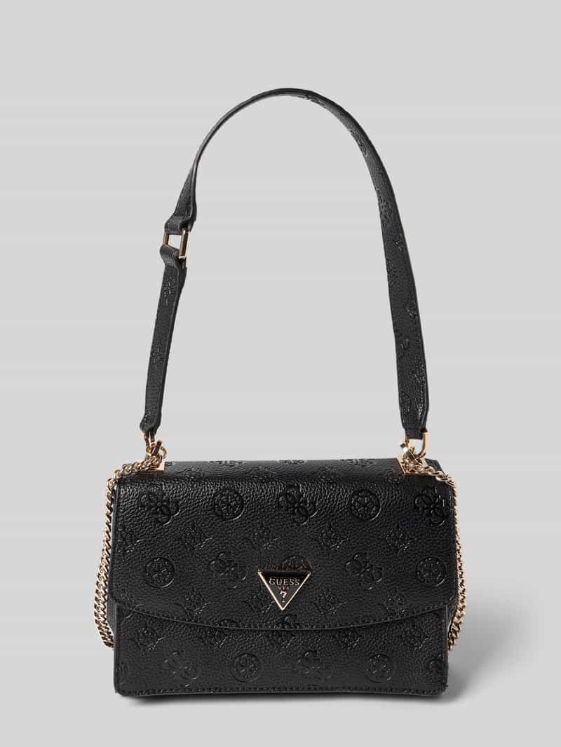 Guess Handtasche in Leder-Optik Modell 'Cresida' in Black, Größe 1