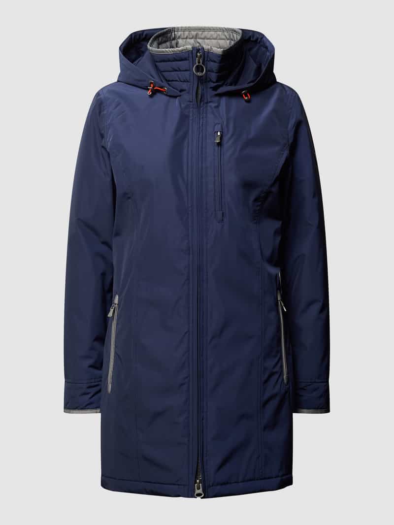 Wellensteyn Regular Fit Jacke mit Label-Detail Modell 'STOCKHOLM' in Dunkelblau, Größe XS