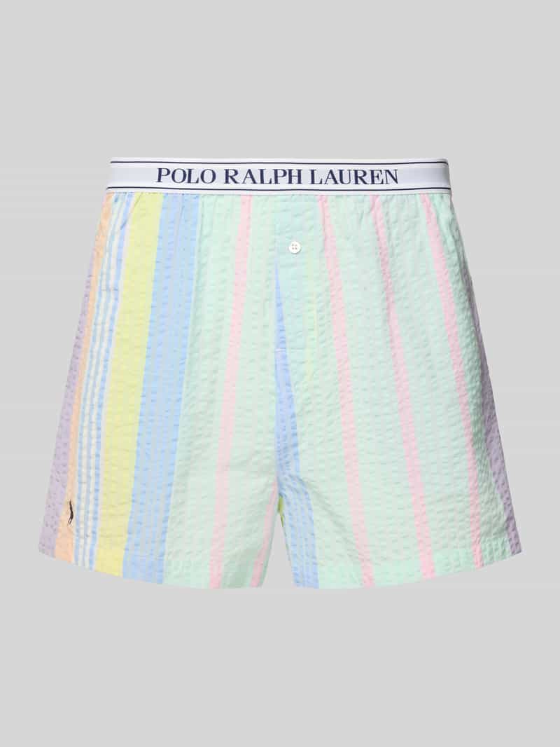 Regular Fit Pyjama-Boxershorts in Crinkle-Optik