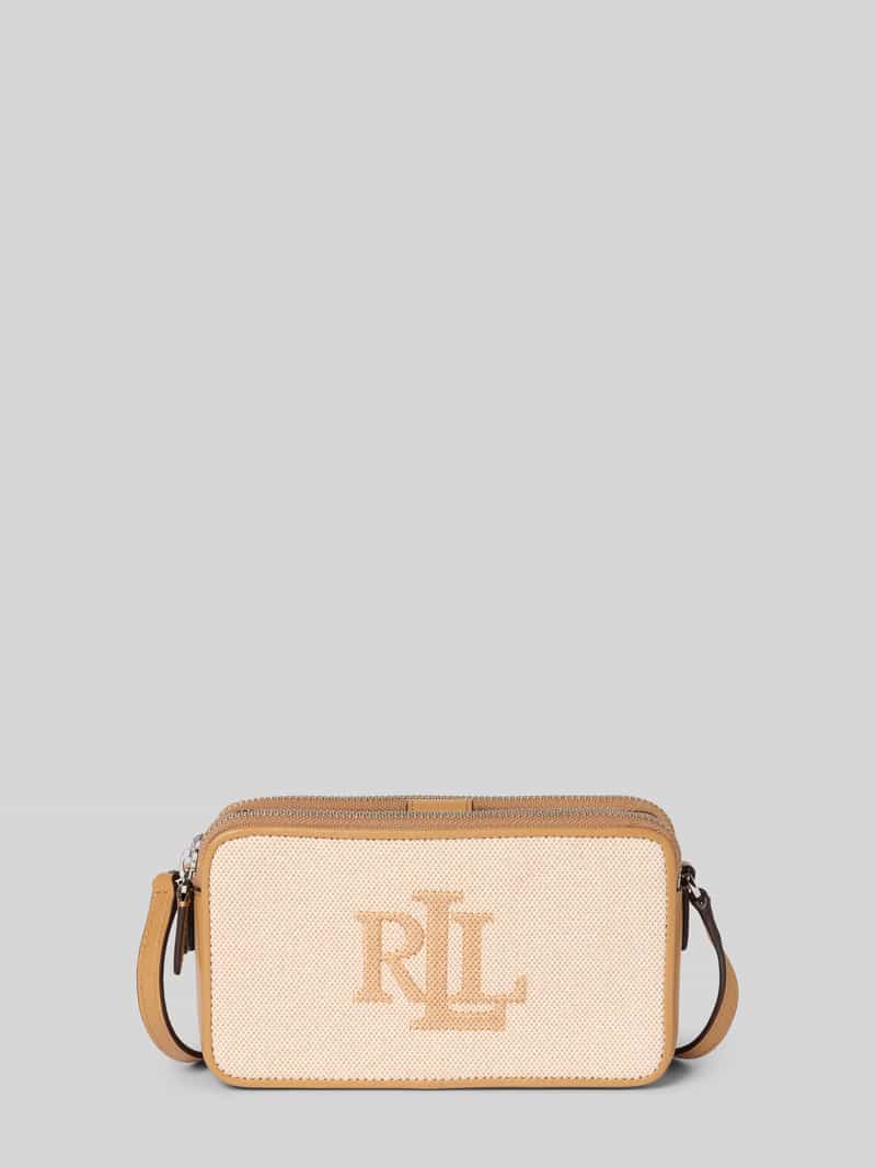 Lauren Ralph Lauren Handtasche mit Logo-Stitching in Sand, Größe 1