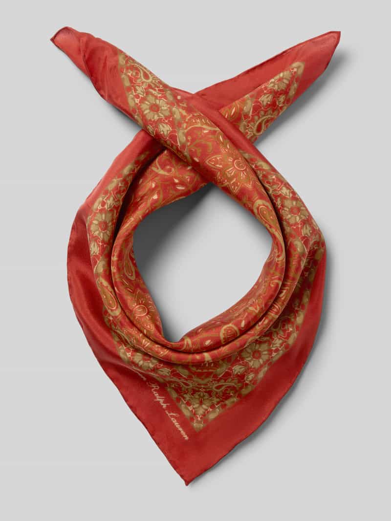 Lauren Ralph Lauren Tuch aus reiner Seide in Orange, Größe 1