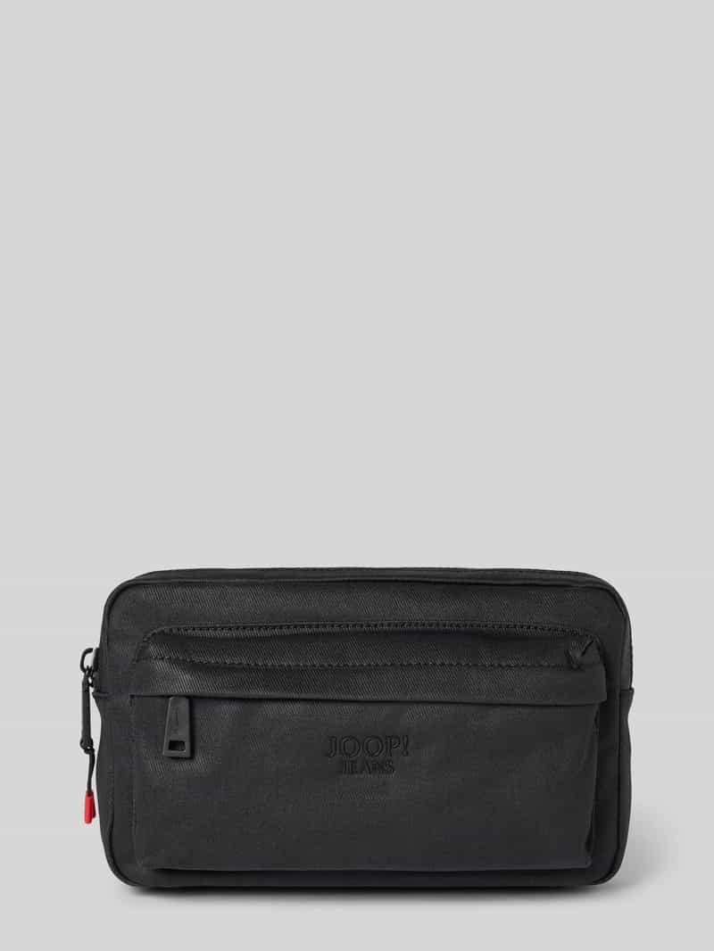 Bauchtasche mit Logo-Applikation Modell 'Lino'