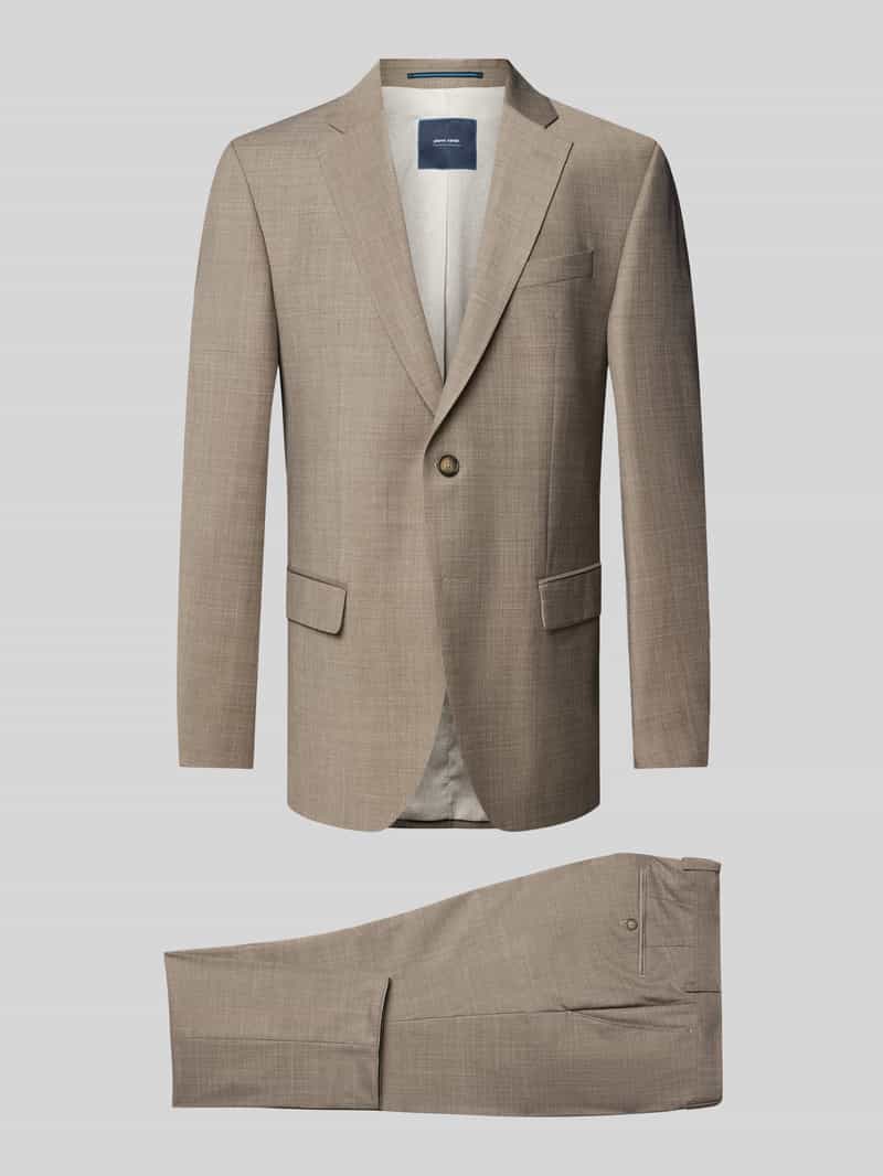 Pierre Cardin Anzug mit Reverskragen in Mittelbraun, Größe 26