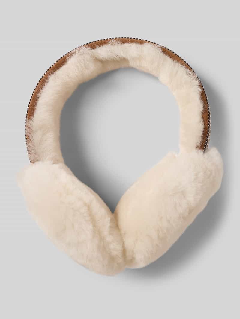 UGG Ohrenwärmer mit Kunstfellbesatz in Camel, Größe 1