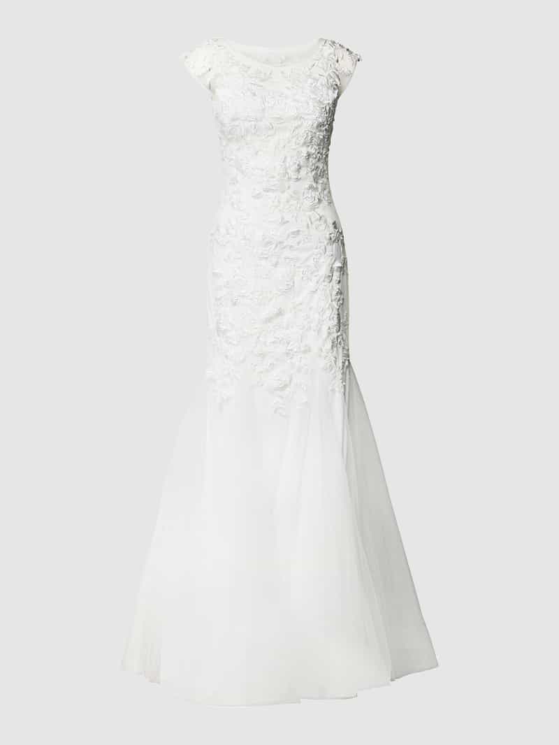 Mascara Brautkleid im Meerjungfrau-Stil in Offwhite, Größe 32