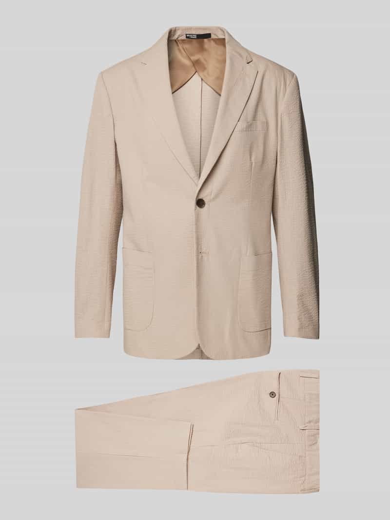SELECTED HOMME Regular Fit Anzug mit Reverskragen Modell 'SMITH' in Offwhite, Größe 48