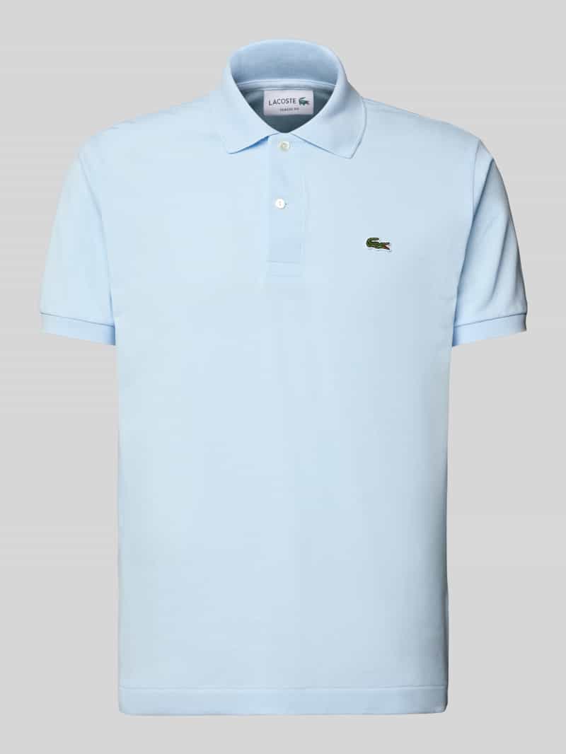Lacoste Poloshirt mit Label-Stitching Modell 'L.12.12 CORE' in Hellblau, Größe 3XL