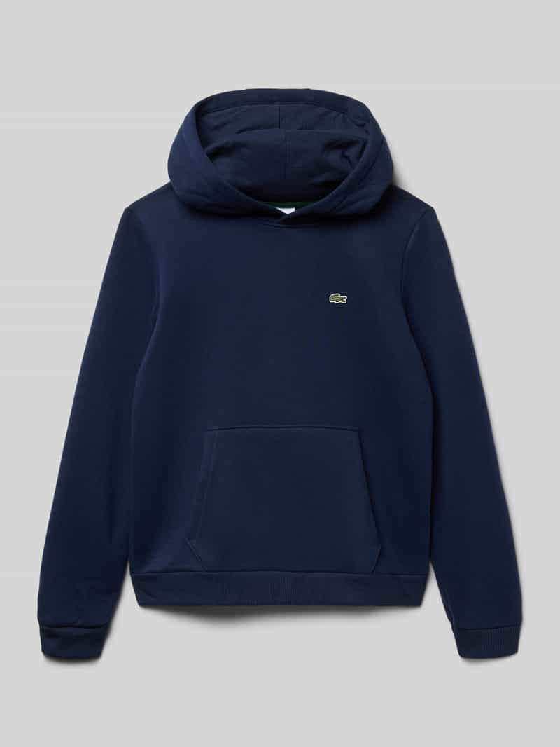 Lacoste Regular Fit Hoodie aus Baumwoll-Mix in Marine, Größe 176