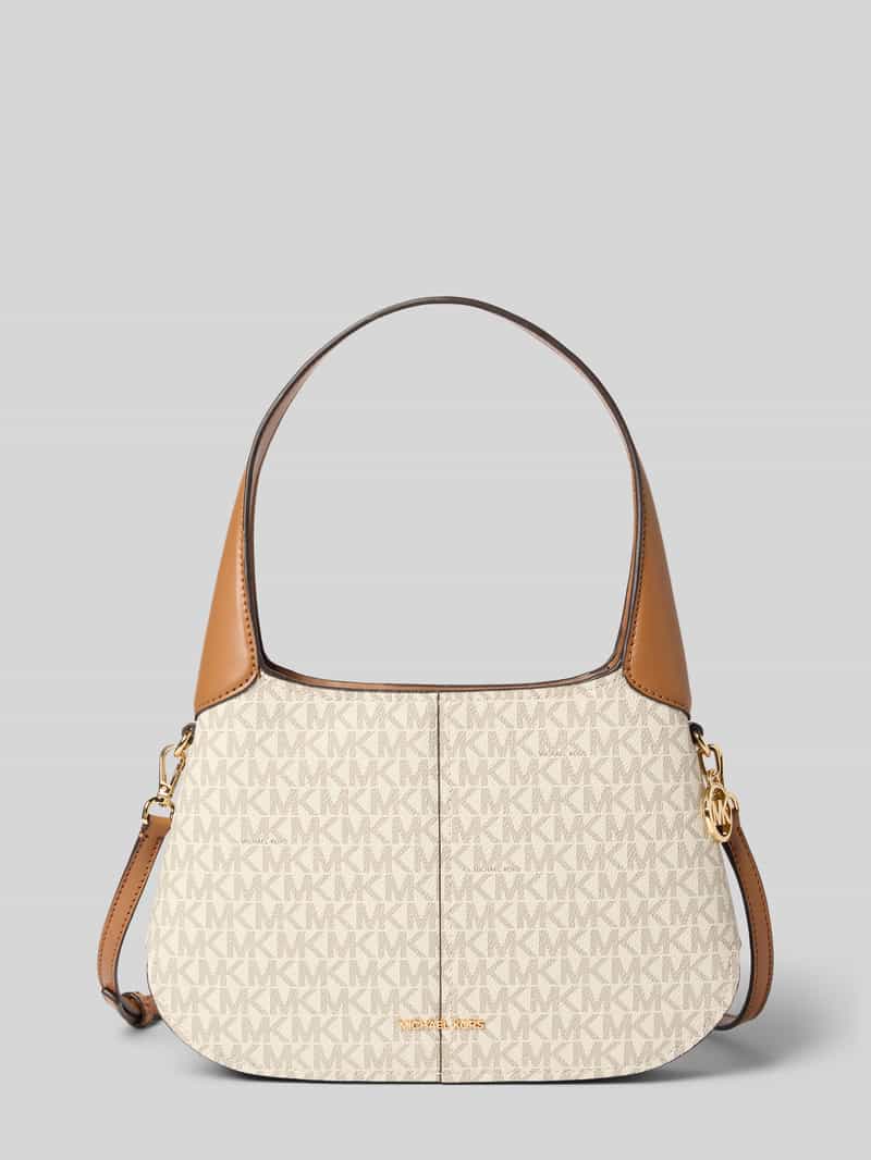 MICHAEL Michael Kors Shoulder Bag mit Allover-Logo-Print Modell 'Alice' in Ecru, Größe 1