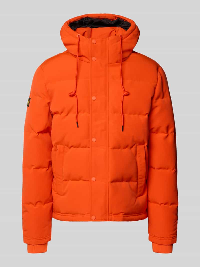 Superdry Steppjacke mit Eingrifftaschen Modell 'Everest' in Orange, Größe L