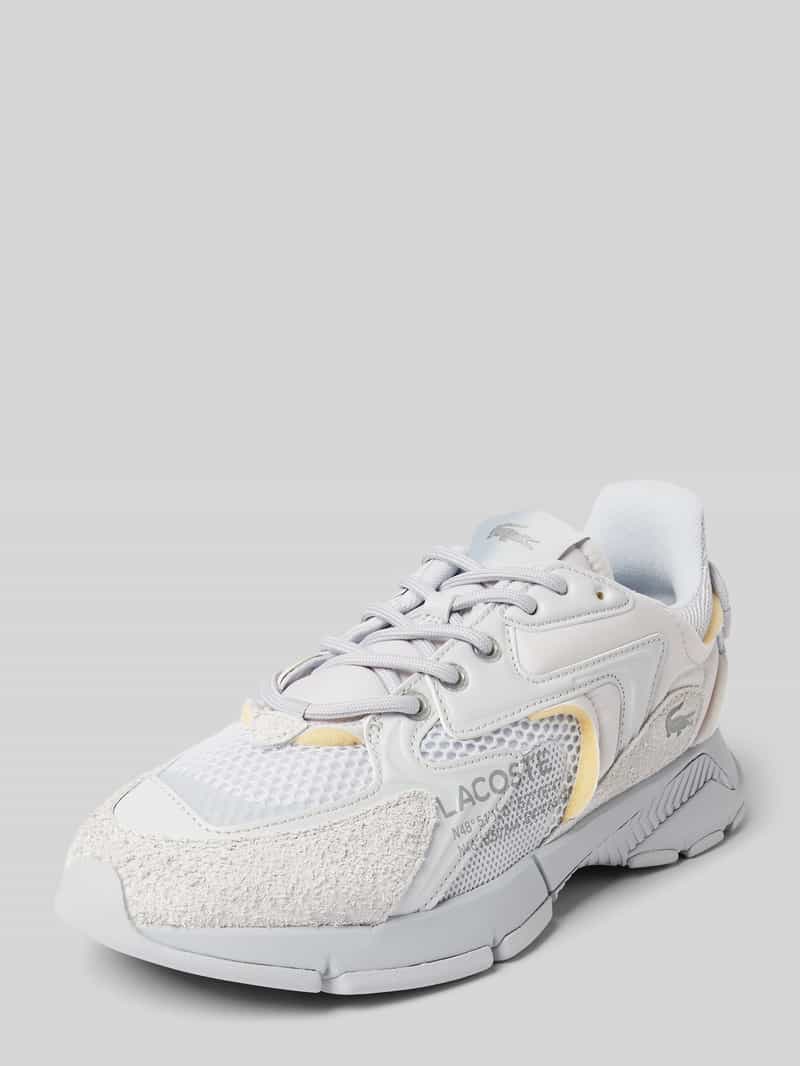 Lacoste Sneaker mit Label-Print Modell 'NEO' in Hellgrau, Größe 41