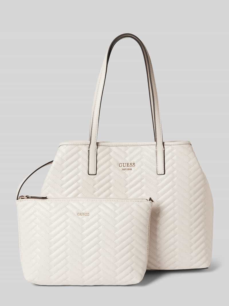 Handtasche mit Steppnähten Modell 'VIKKY II'