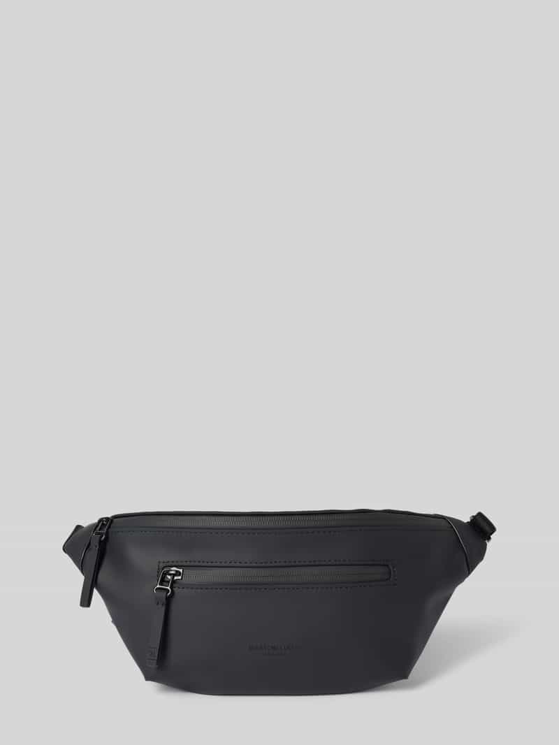 GASTON LUGA Bauchtasche mit Label-Detail Modell 'SPLÄSH BUMBAG' in Black, Größe 1