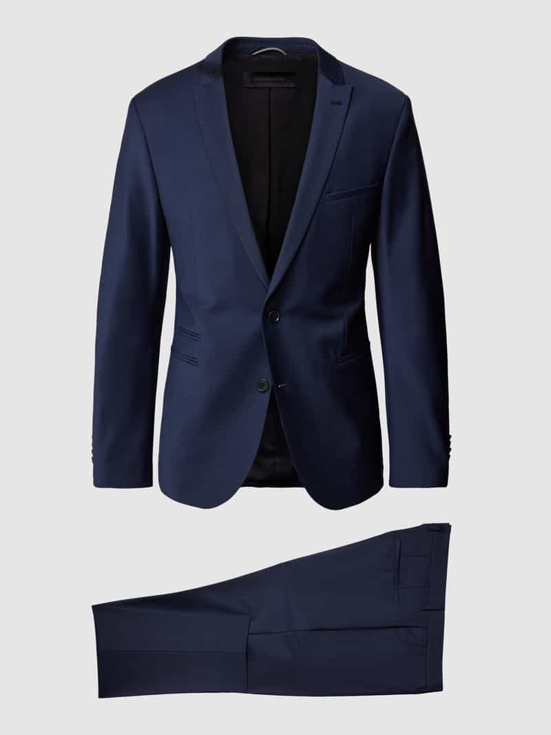 Drykorn Anzug mit Reverskragen in Marine, Größe 48