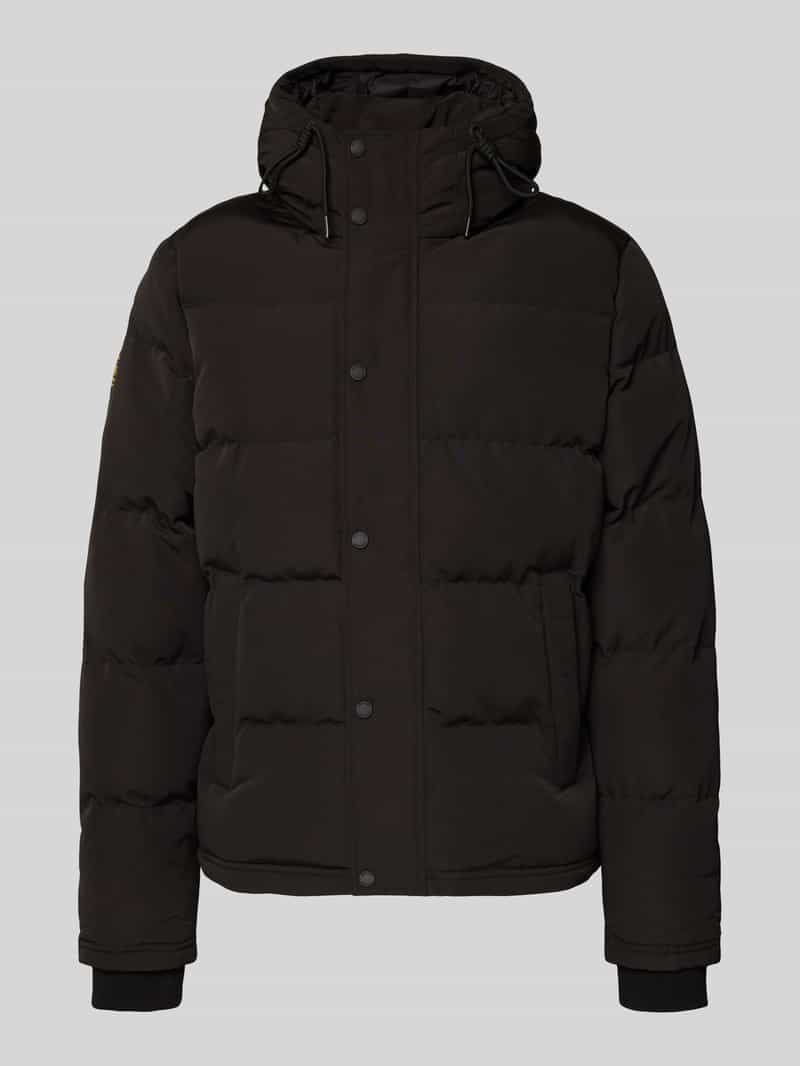 Superdry Steppjacke mit Eingrifftaschen Modell 'Everest' in Black, Größe L