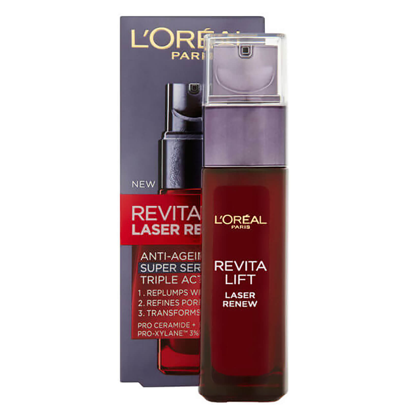 L'Oréal Paris Dermo Expertise Revitalift Laser Renew Fortschrittliche Anti-Aging Super Serum Dreifache Wirkung (30 ml)