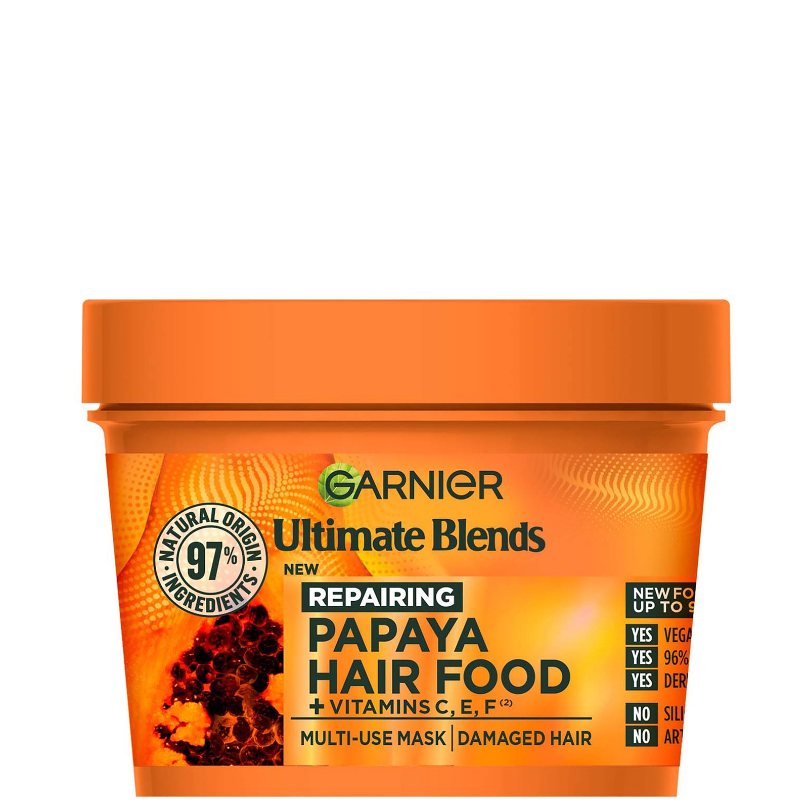 Garnier Ultimate Blends Hair Food Papaya 3-in-1 Damaged Hair Mask Treatment 390ml