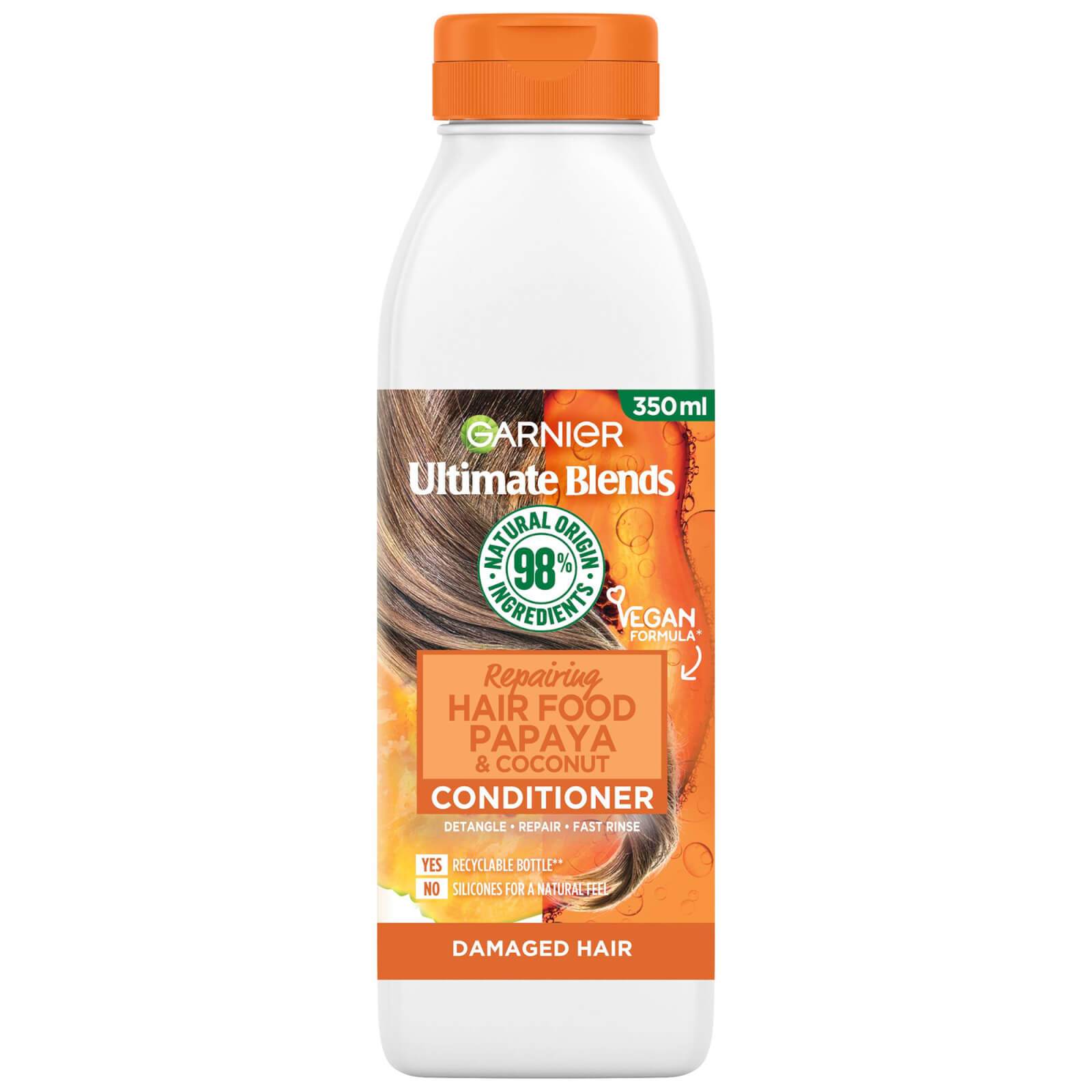 Garnier Ultimate Blends Repairing Hair Food Papaya Conditioner For Damaged Hair 350 ml
