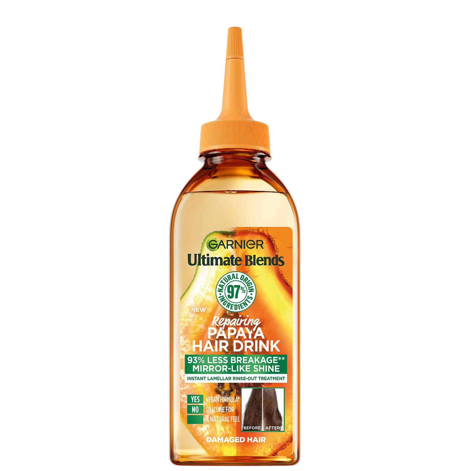 Garnier Ultimate Blends Repairing Papaya Hair Drink Liquid Conditioner for Dry Hair 200ml