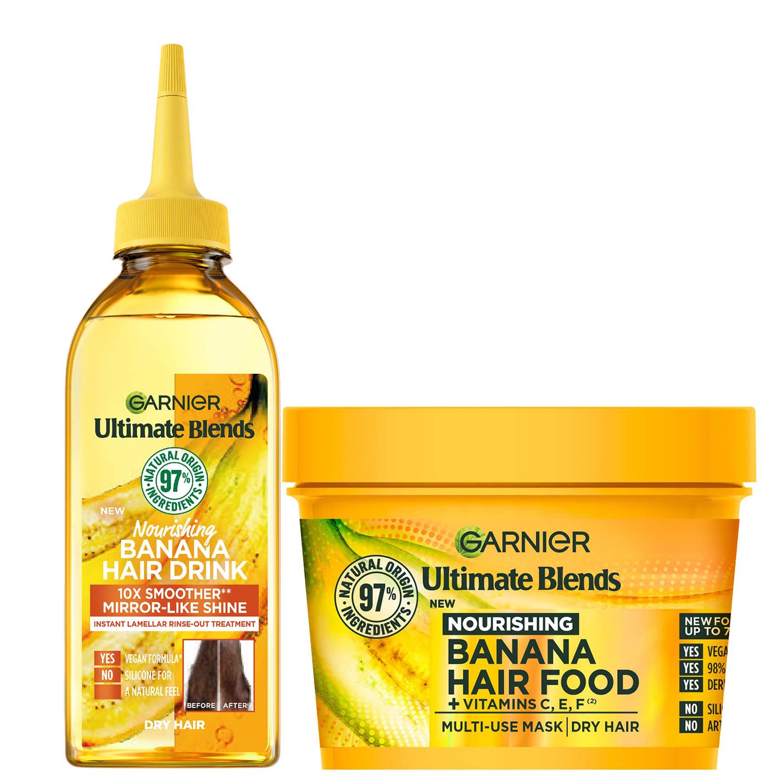 Garnier Ultimate Blends Banana Hair Food Intensely Nourishing Treatment Regime for Dry Hair