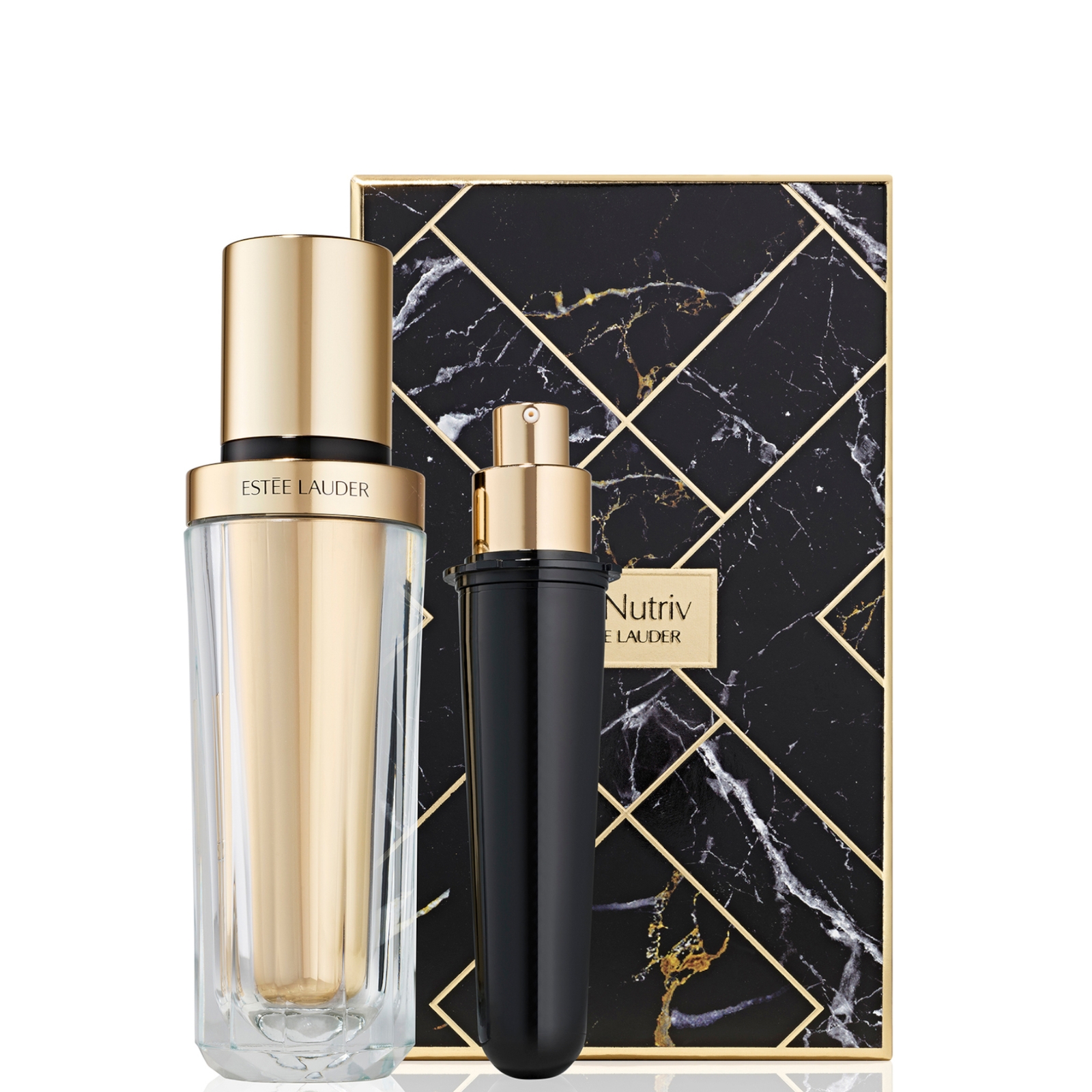 Estée Lauder Re-Nutriv Ultimate Diamond Transformatives Glanz-Serum und Nachfüllpackung – Geschenkset