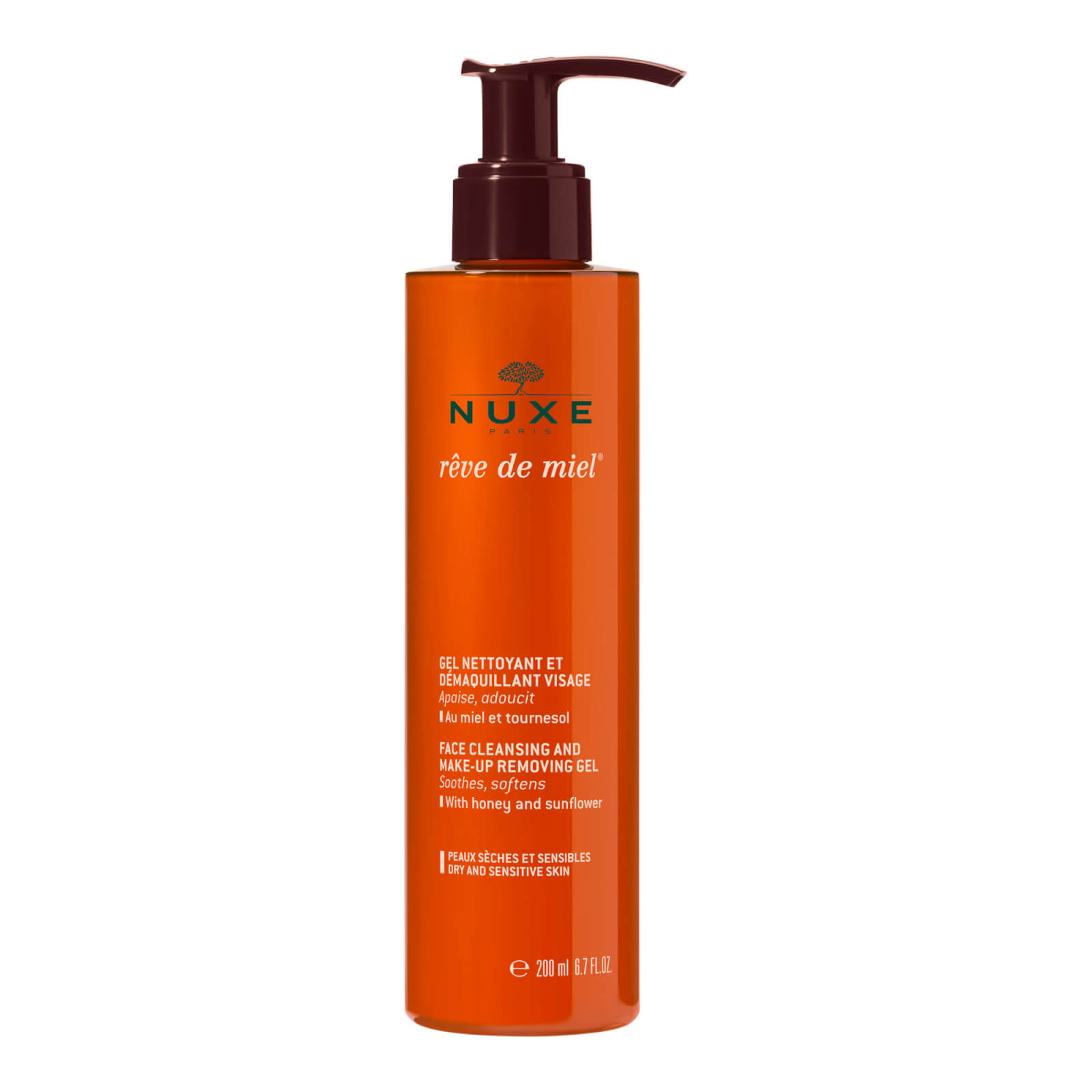 NUXE Reve De Miel Gel Nettoyant Visage - Facial Cleansing Gel (200 ml)