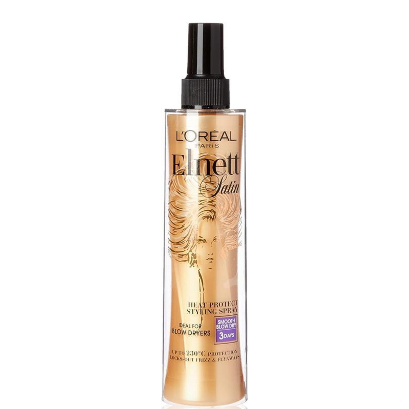 L'Oreal Paris Elnett Satin Heat Protect Spray - Straight (170 ml)