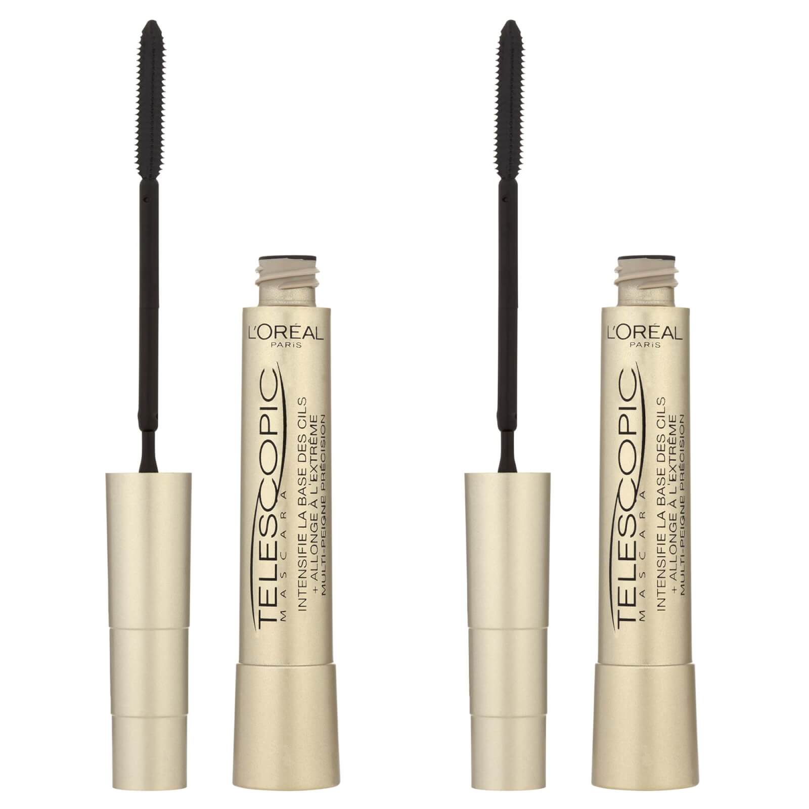  L'Oreal Paris Telescopic Mascara Duo Bundle - Black